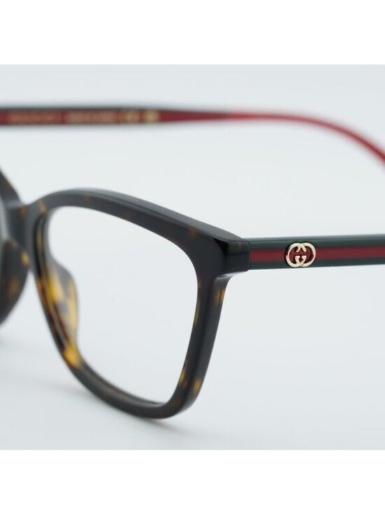 Gucci GG1989O 002 Square Eyeglasses - Havana 56mm main image 8